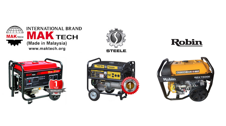 Low Noise MAKTech, Hyundai and Steele Generator
